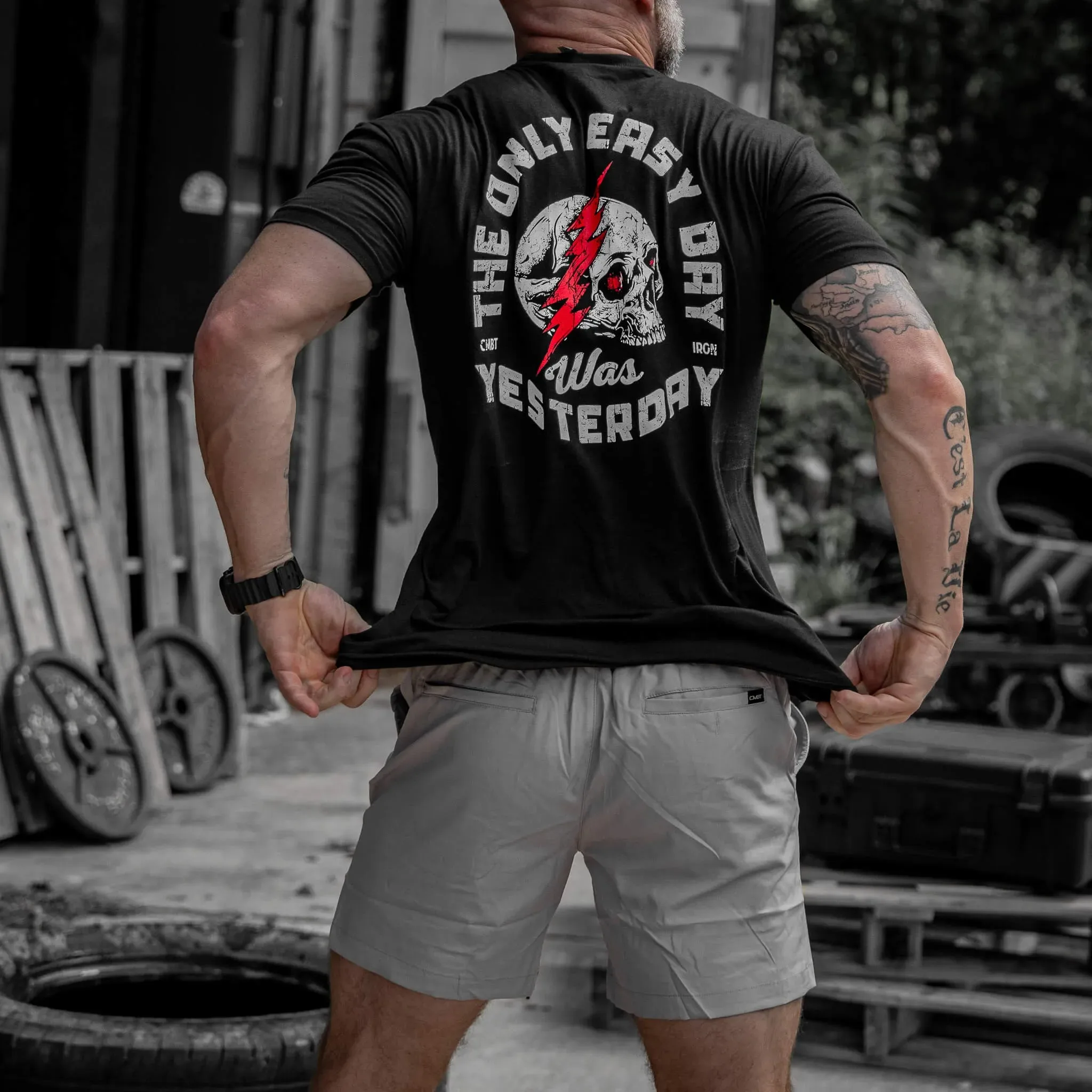 Only camiseta táctica hombre estampado calavera militar algodón - imagen 5
