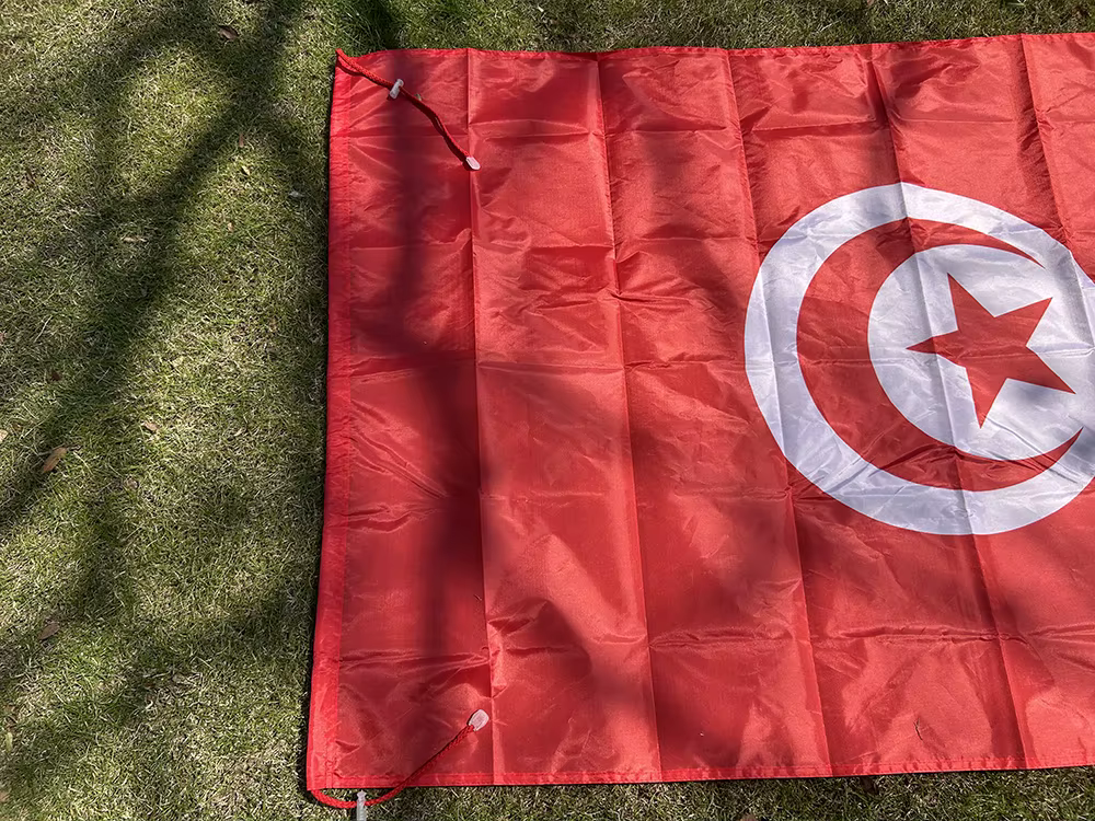 Bandera de Túnez tipo chal en poliéster para interior exterior - imagen 2