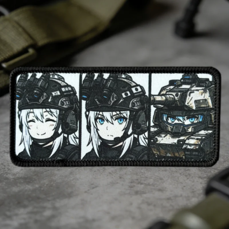 Parche táctico gancho y bucle anime moto para chaleco - imagen 4
