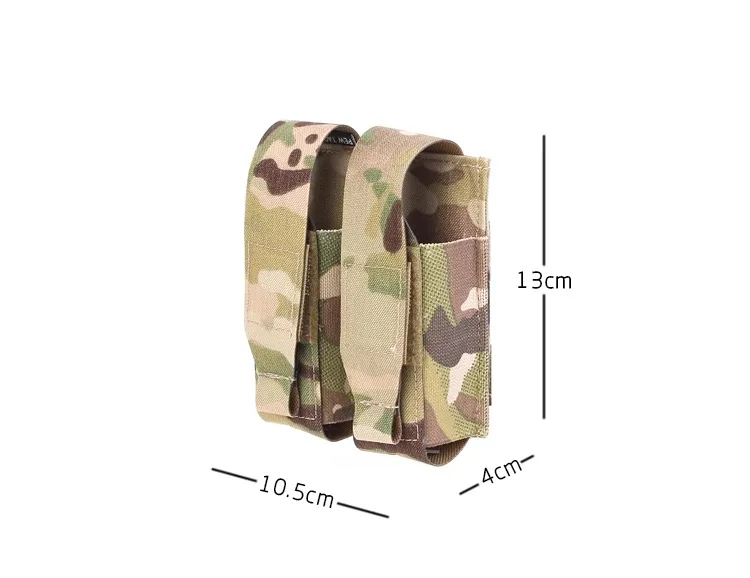 Bolsa doble PEW TACTICAL Flash Bang con tapa abatible y sistema MOLLE