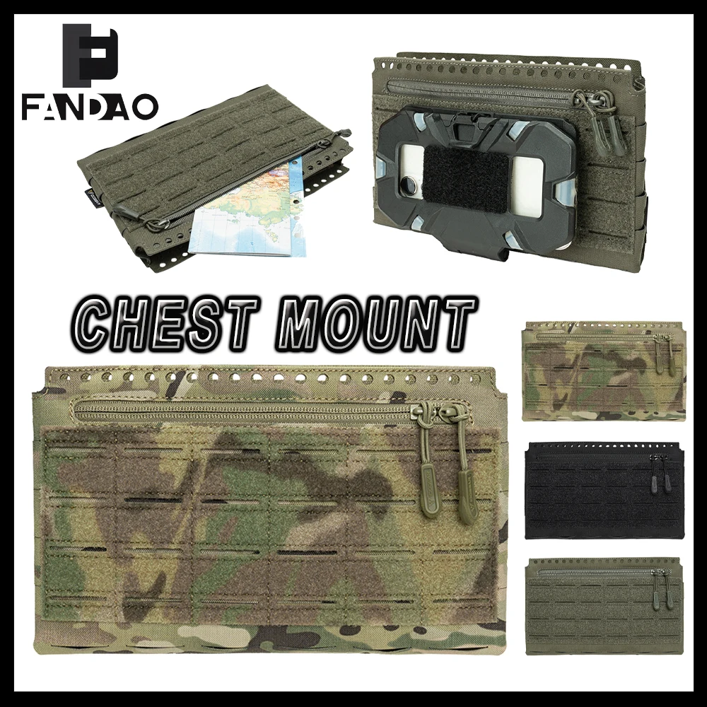 Panel táctico frontal MK5 MOLLE liberación rápida corte láser - imagen 2