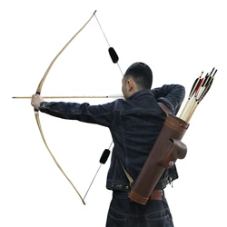 Quiver trasero de cuero vacuno – 24 flechas para tiro con arco