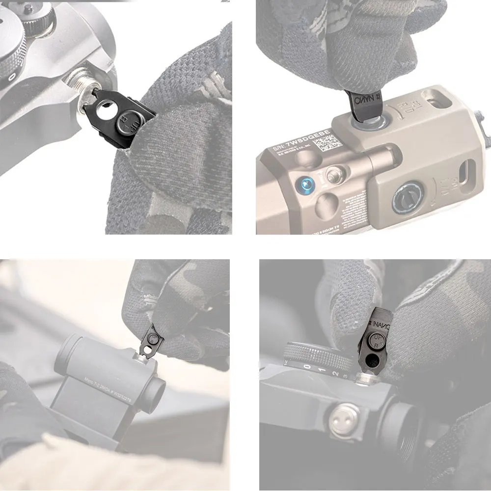 Herramienta NANO vista frontal con mecanizado de precisión