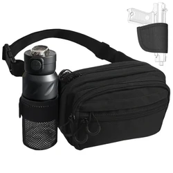 Funda táctica para pistola riñonera oculta con portacargadores
