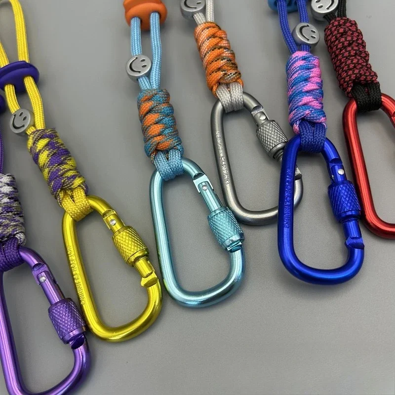 Paracord trenzado con mosquetón en D y gancho rápido para botella - imagen 5