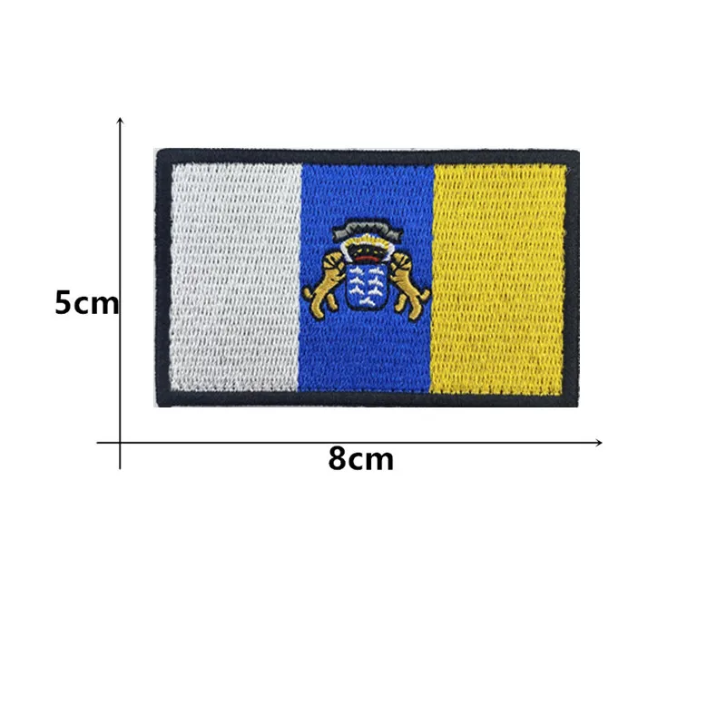 Parche Bordado Bandera Islas Canarias – Insignia de Hombro - imagen 3