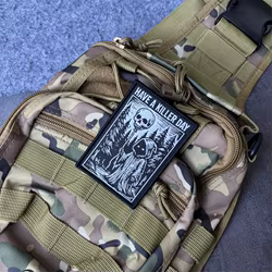 Parche táctico militar de moral Have a Killer Day – Gancho y bucle