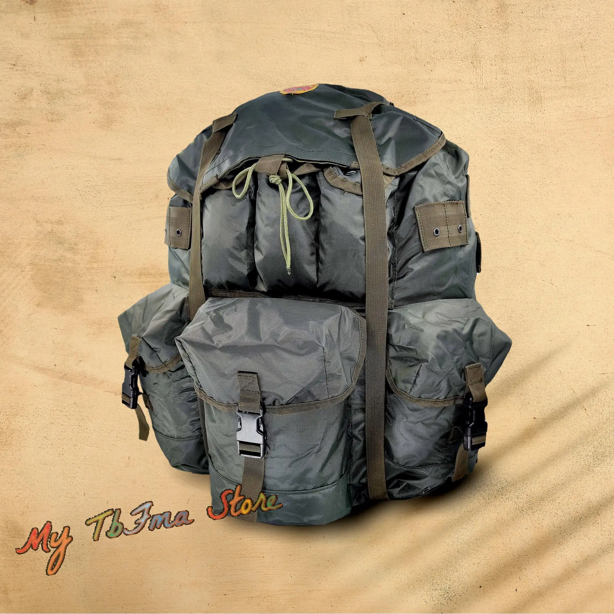 Vista frontal de la mochila ALICE con marco exterior