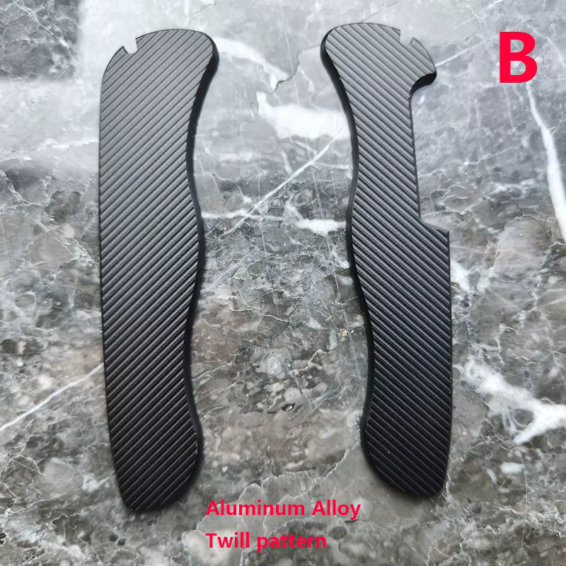 Patrón sarga en escamas de aluminio negro