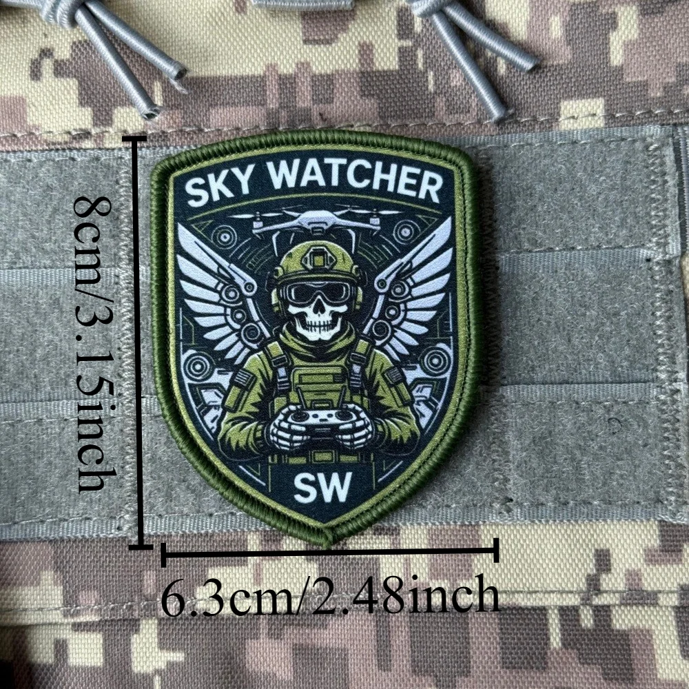 Parche táctico moral drones – Sky Watcher con velcro para gorra