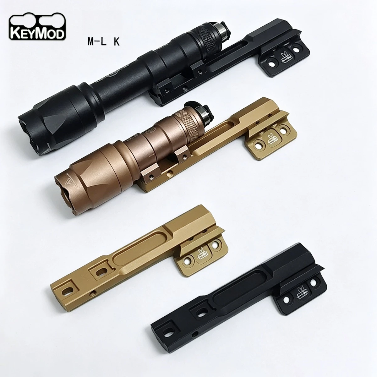 Surefire soporte táctico para linterna M300 M600 metal M-LOK KeyMod - imagen 2