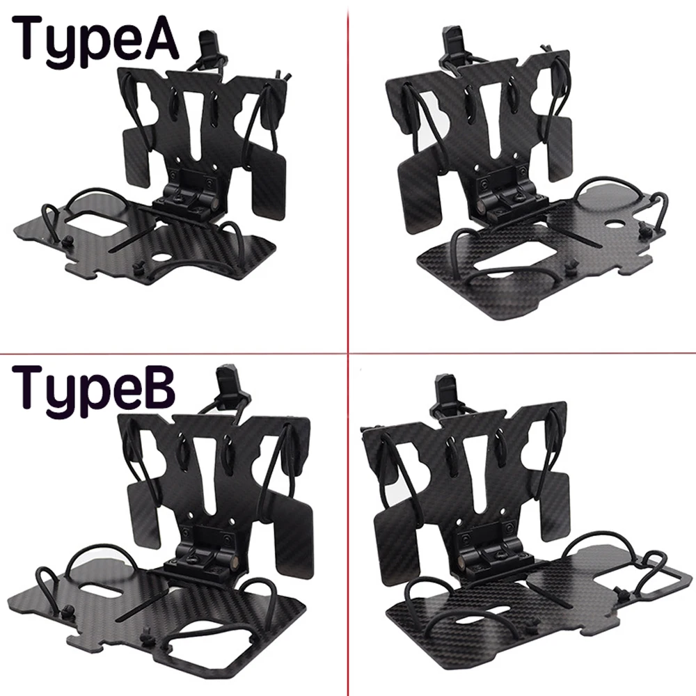 Soporte táctico MOLLE plegable fibra de carbono para móvil