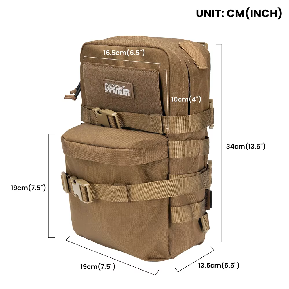 Mochila de hidratación táctica con vejiga de nylon para senderismo - imagen 2