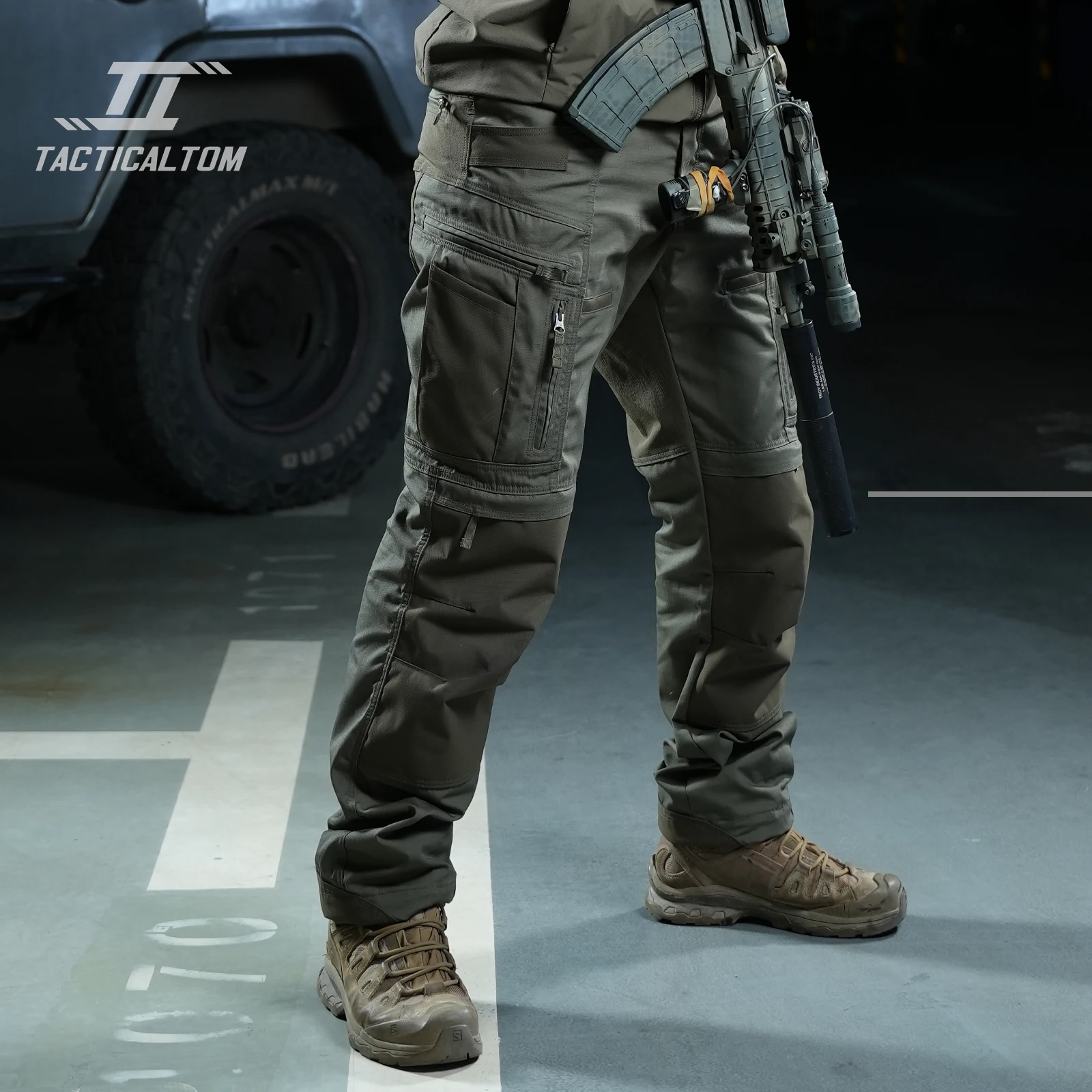 Tactical Tom P40 – Pantalones tácticos verdes multibolsillos - imagen 4