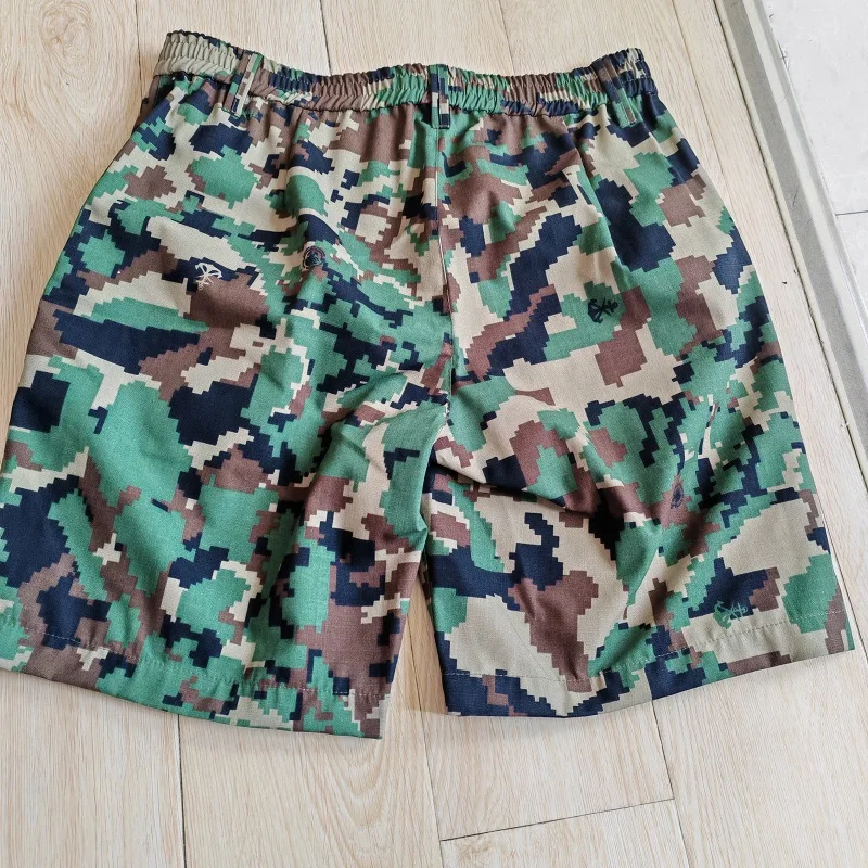 Bermudas outdoor de cuadros holgadas poliéster-algodón - imagen 2