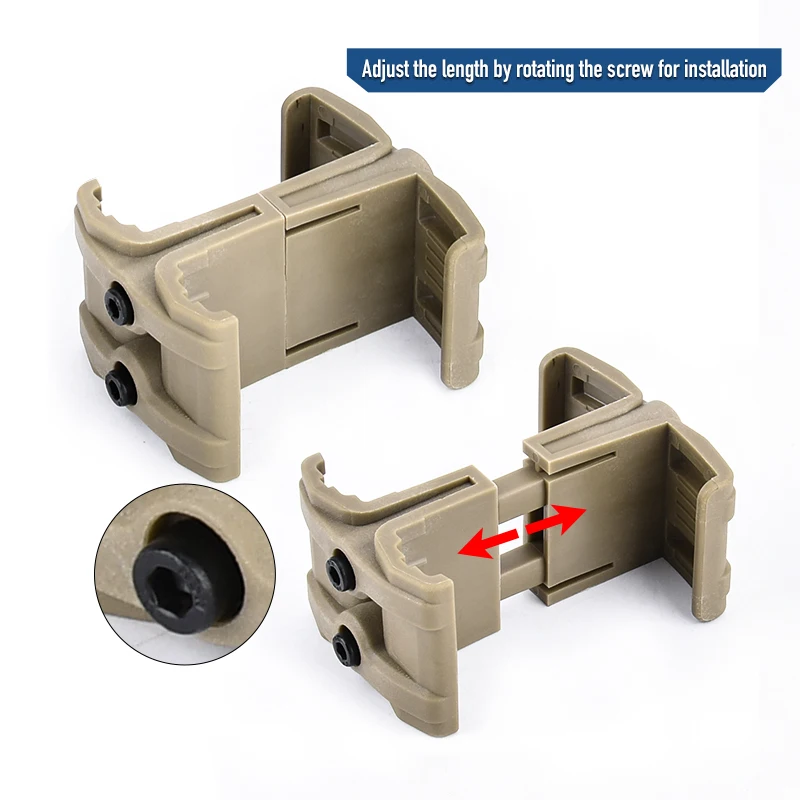 Acoplador paralelo para cargador táctico M4, conector doble montaje - imagen 2