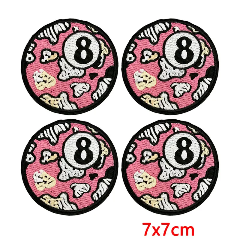 Detalles del estampado de leopardo bordado para personalizar ropa