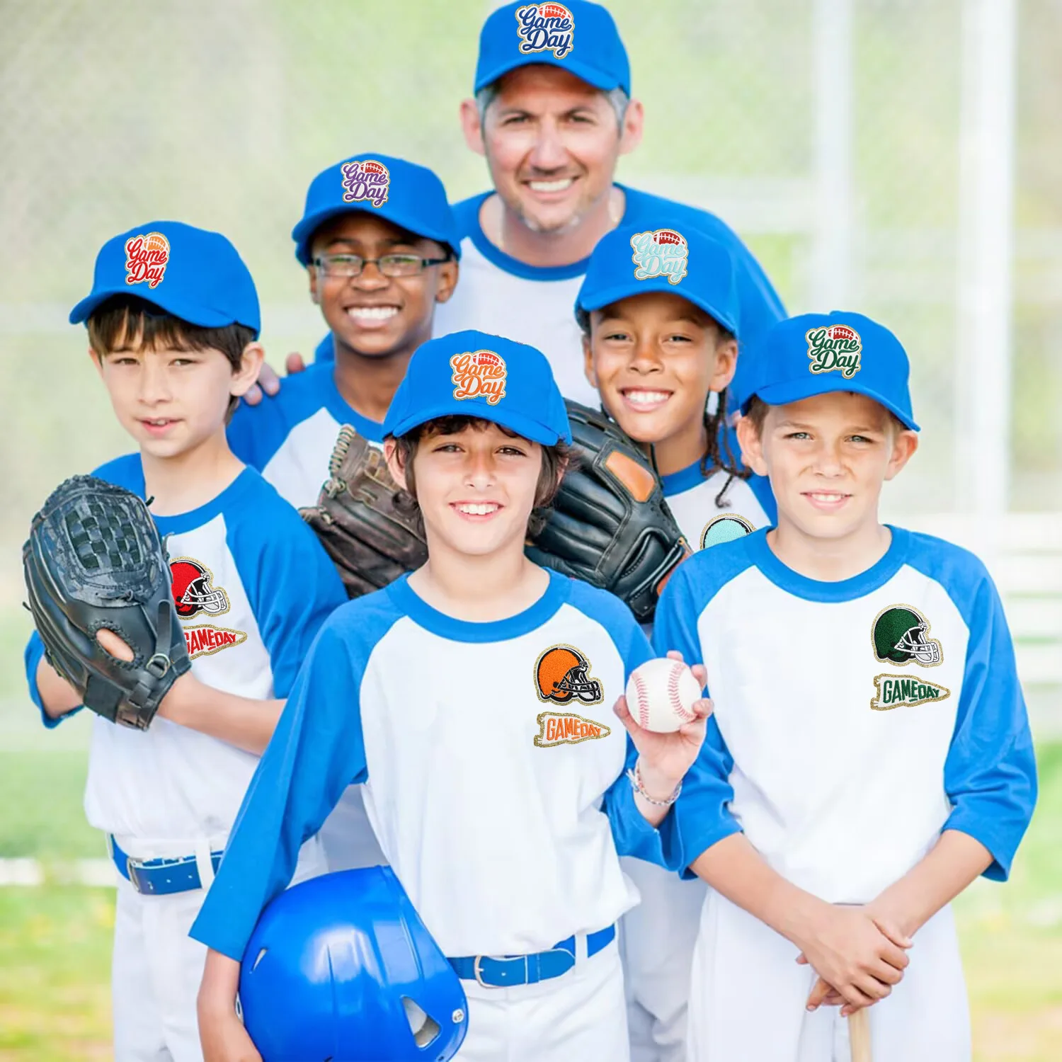 Gorra de béisbol con bordado y parches termoadhesivos para planchar - imagen 3