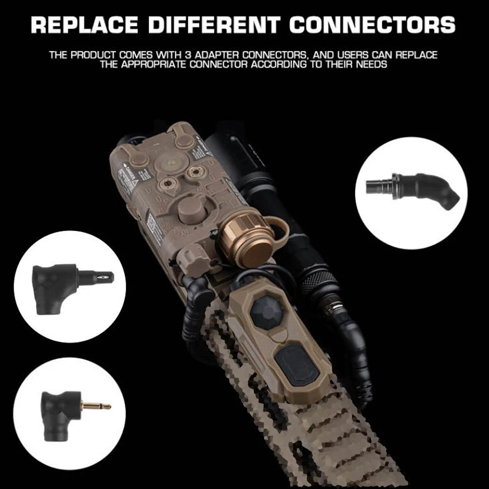 Interruptor táctico remoto doble cable para AR15 AXON con presión y linterna 2,5 mm - imagen 4