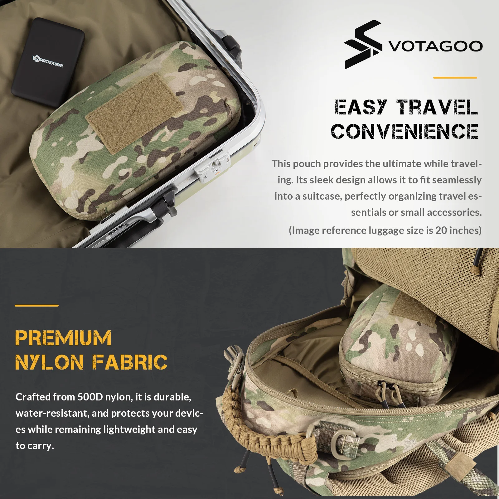 VOTAGOO bolsa organizadora táctica para accesorios y cables - imagen 3