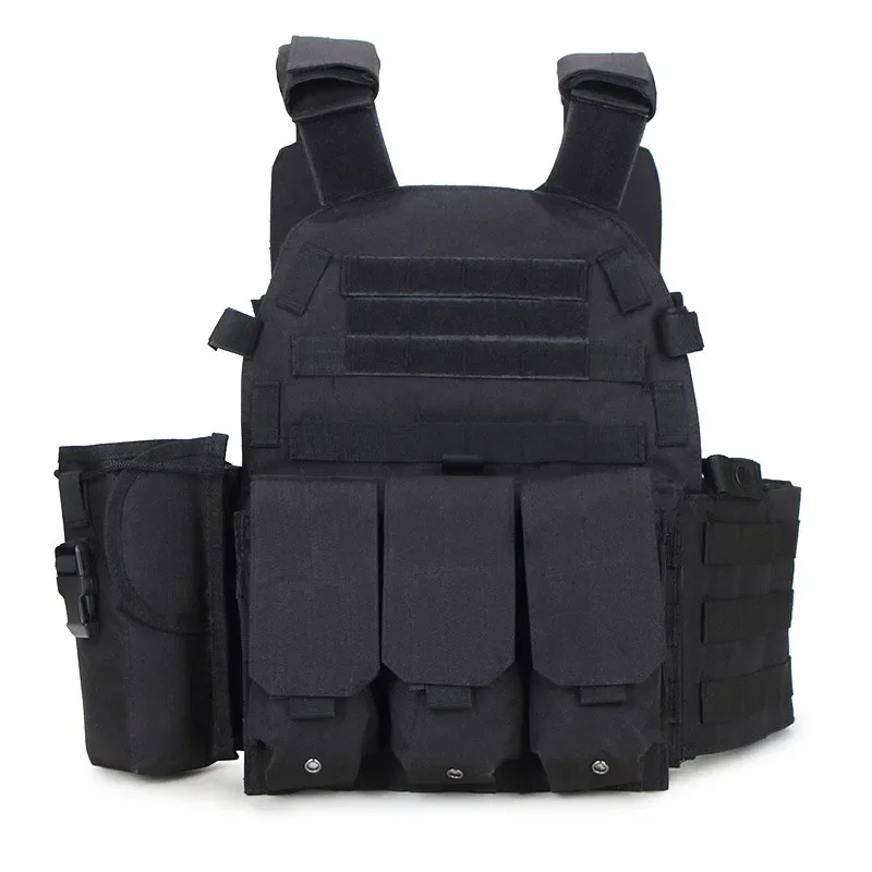Chaleco táctico MOLLE camuflaje Airsoft, caza y combate aire libre - imagen 2