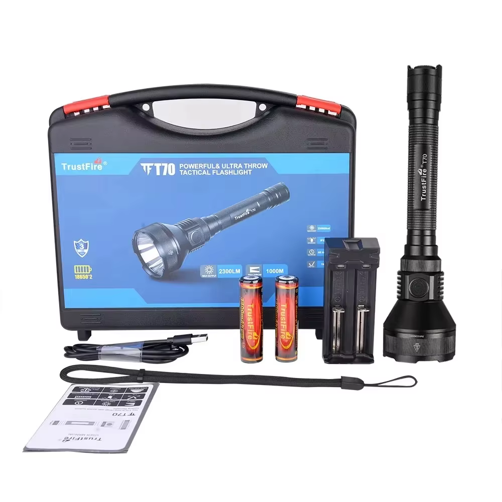Trustfire T70 Linterna Táctica Recargable Potente Caza Camping