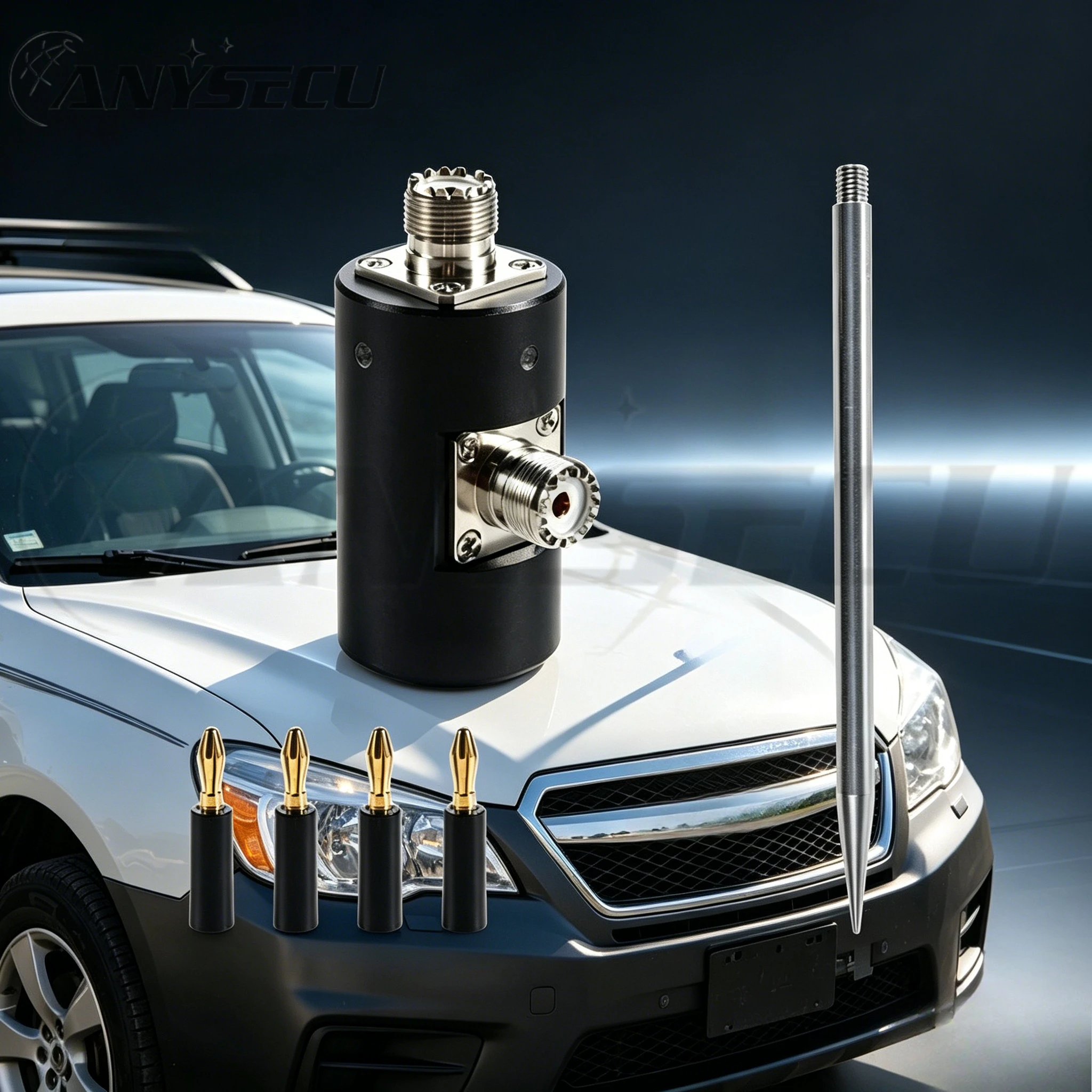Base de antena HF para coche con rosca compatible exterior - imagen 4