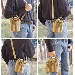Bolsa táctica impermeable bandolera para botella y teléfono