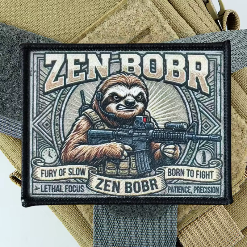 ZEN BOBR Parche Velcro táctico lombriz para chalecos y mochilas - imagen 5