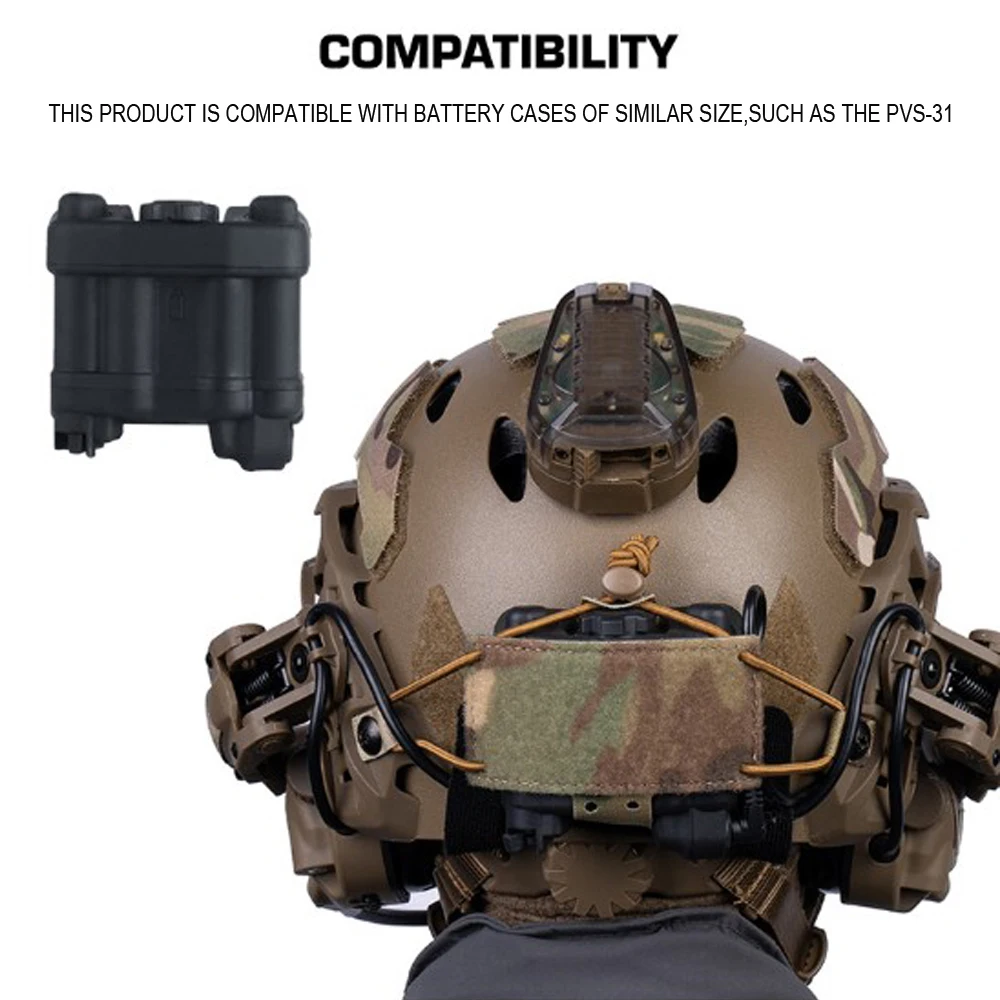 Bolsa para batería PVS-31 NVG – Estuche táctico para casco - imagen 3