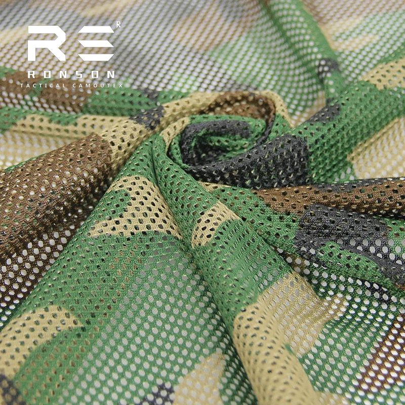 Tela táctica de camuflaje bosque, malla tricot para estampado - imagen 5