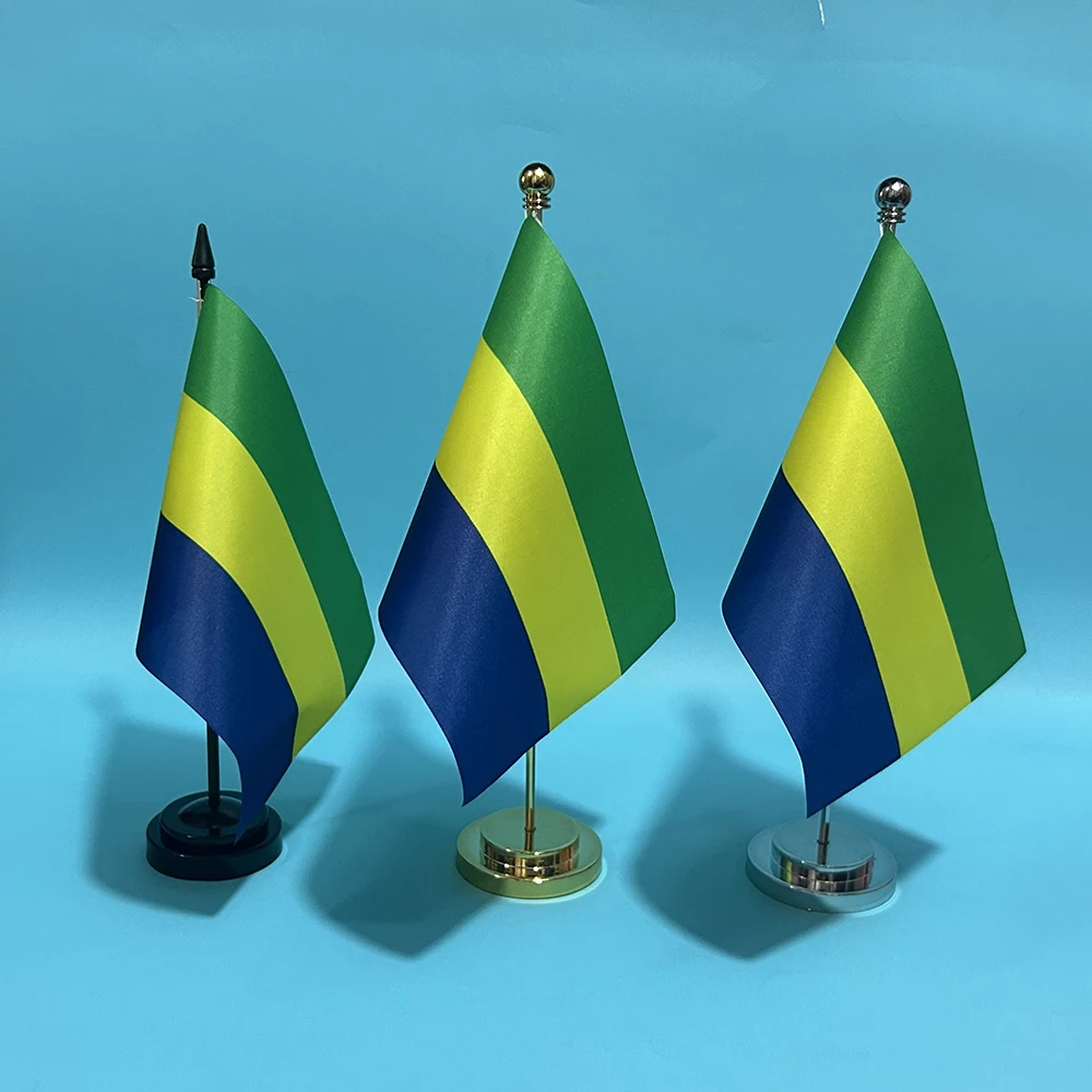 Bandera de escritorio del Gabón