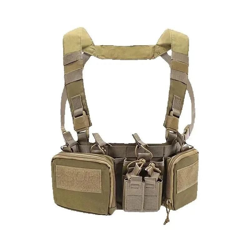 Chaleco táctico con soporte de pecho MOLLE y liberación rápida