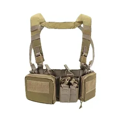 Chaleco táctico con soporte de pecho MOLLE y liberación rápida