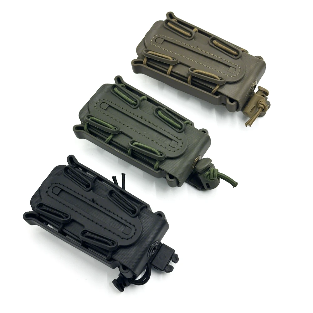 Portacargador 9mm TPR Nylon liberación rápida MOLLE – Airsoft y caza - imagen 2