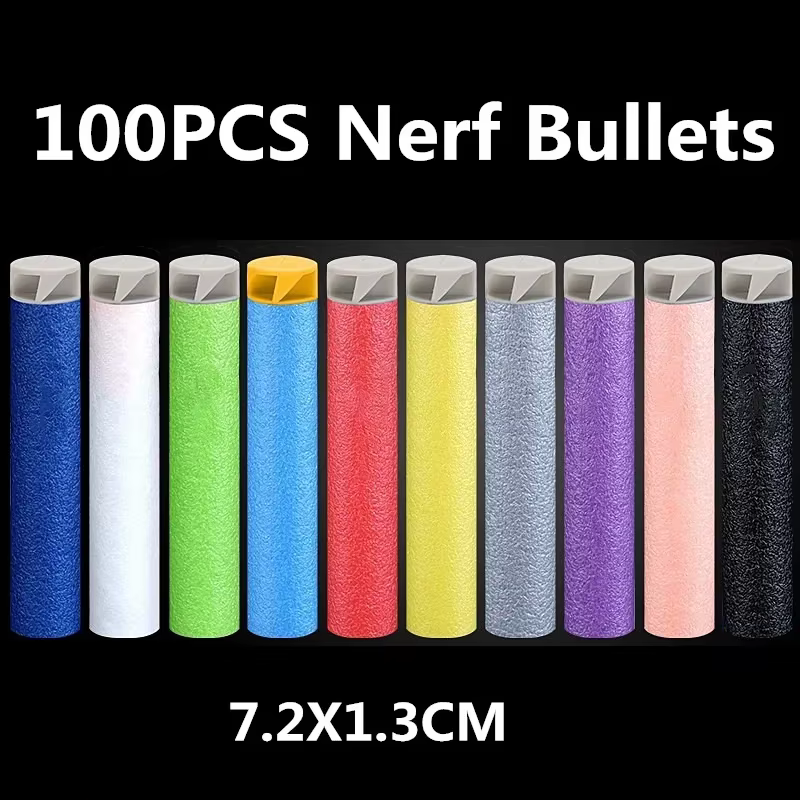 Dardos de repuesto Nerf – 100 unidades foam 7,2 cm - imagen 5