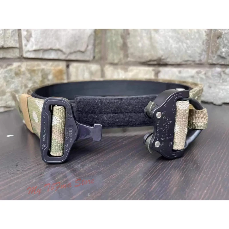 Cinturón táctico MOLLE doble capa con hebilla liberación rápida - imagen 2