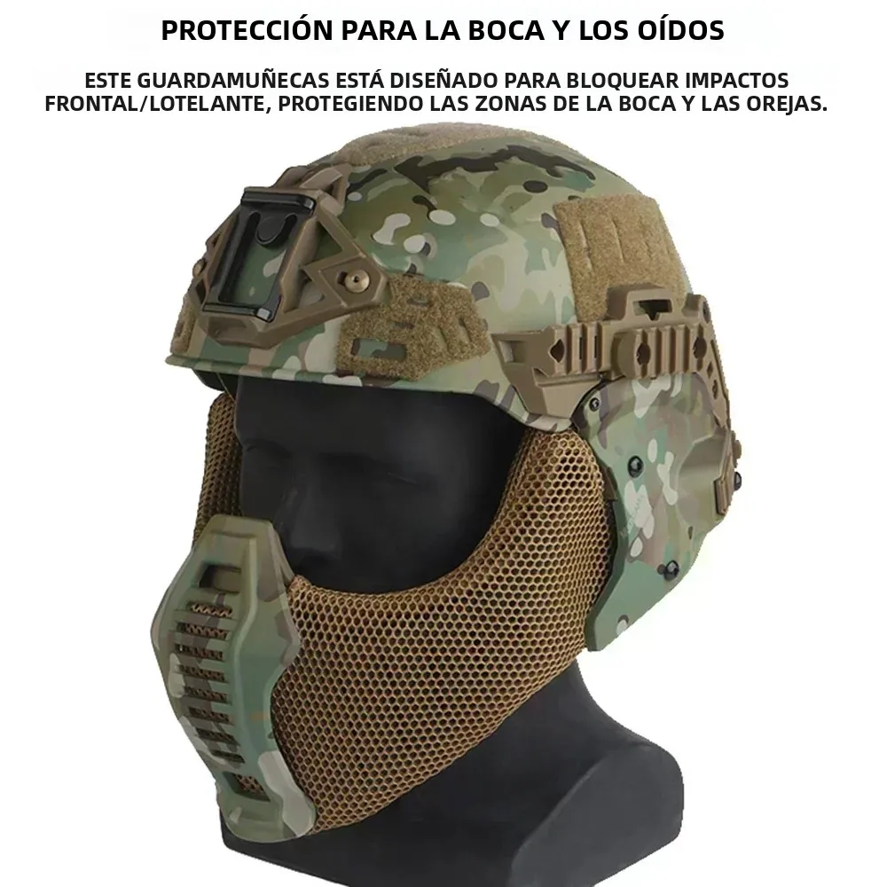 Protector bucal táctico Wendy para casco, airsoft y paintball - imagen 5