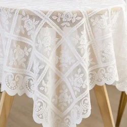 Mantel de encaje beige antideslizante para sofá, retro lujo ligero