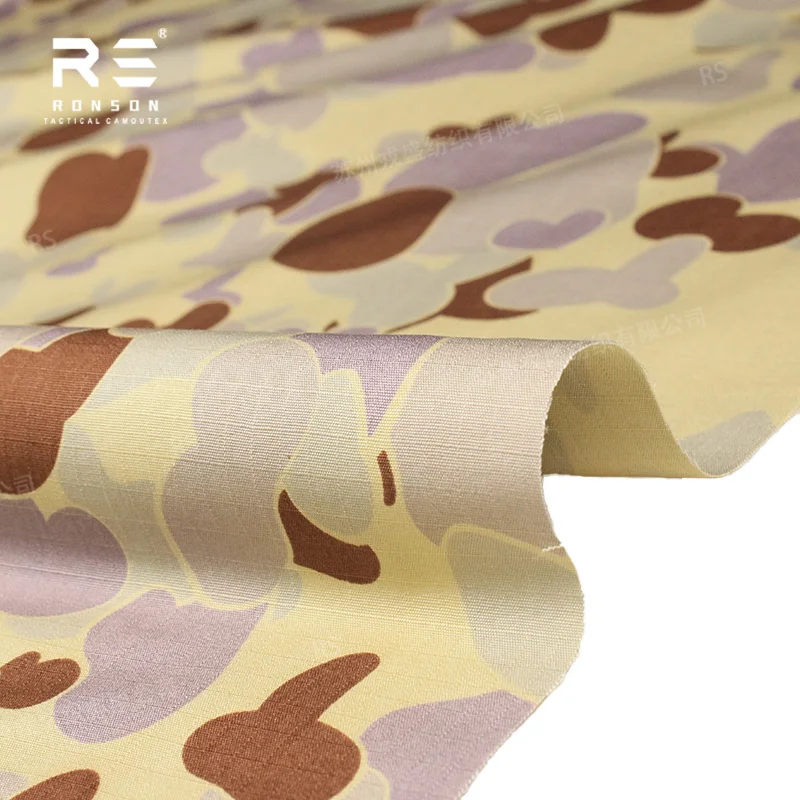 Tela NYCO Ripstop camuflaje desierto australiano táctica vintage