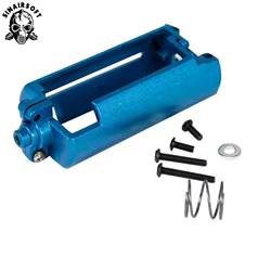SINAIRSOFT Marco motor azul de aleación para AK AEG – Base soporte