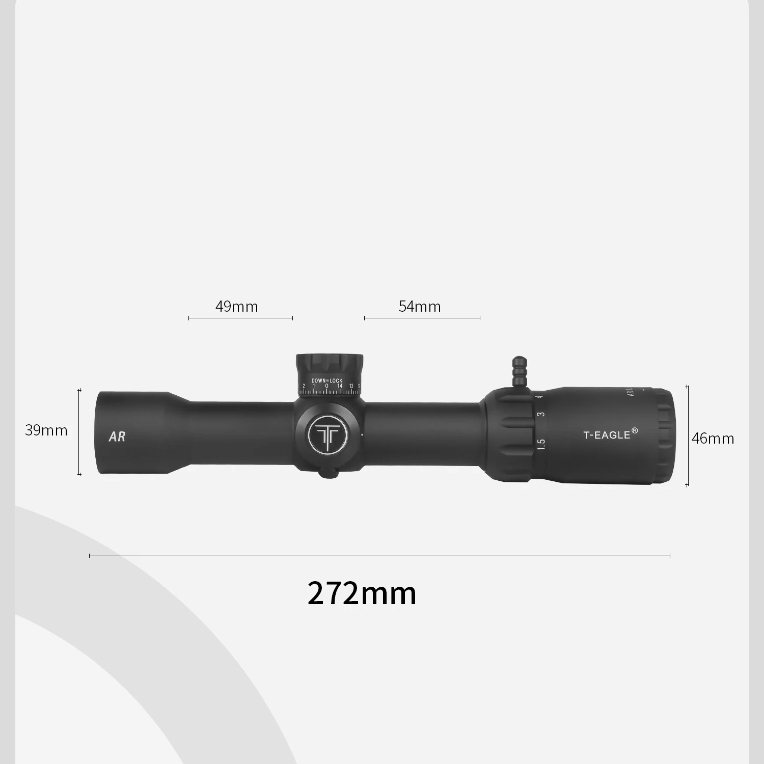 T-EAGLE Optics mira telescópica SFIR regulable para airsoft/PCP - imagen 4