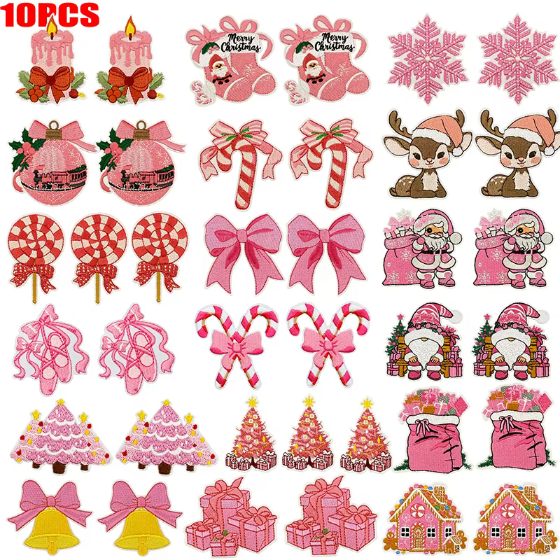 Parche táctico bordado Navidad Papá Noel árbol calcetín - imagen 4