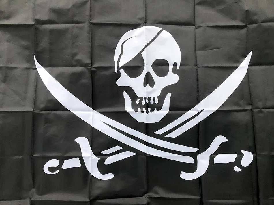 Vista frontal de la bandera
