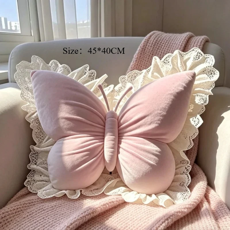 Cojín táctico de encaje princesa mariposa para oficina - imagen 5