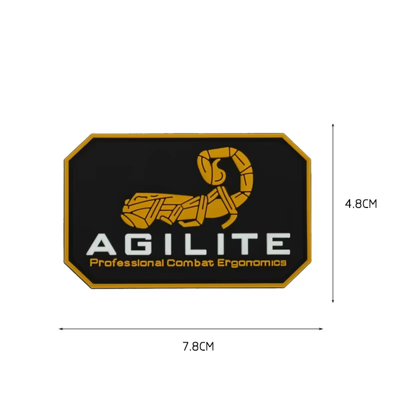 AGILITE Parche táctico escorpión PVC reflectante para mochila - imagen 3