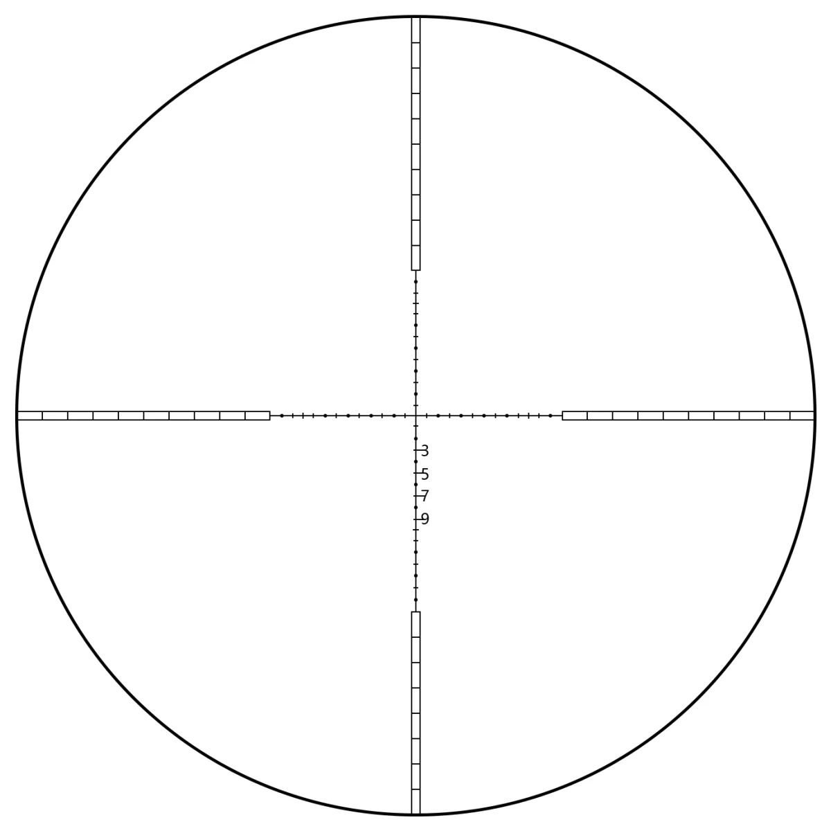Mira telescópica táctica T-EAGLE 1.5-5x20 IR sobre superficie de tiro
