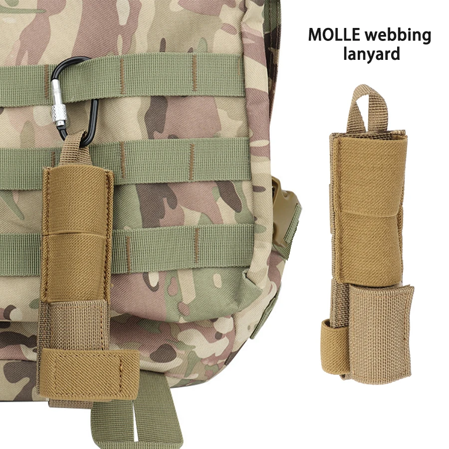 Bolsa MOLLE táctica para antena de walkie talkie con velcro portátil - imagen 5