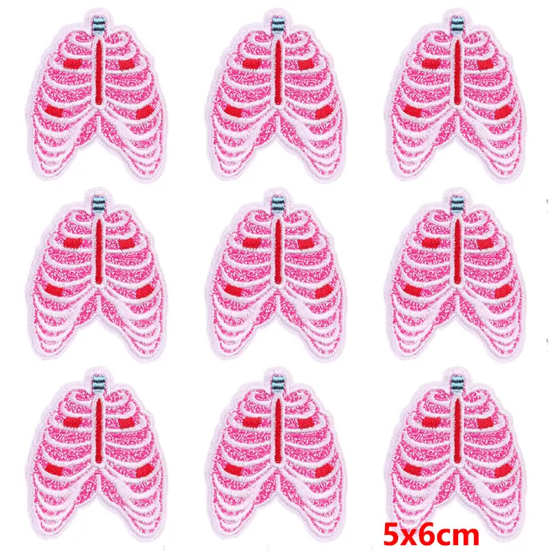 Parche termoadhesivo bordado arcoíris rosa infantil para planchar o coser - imagen 4