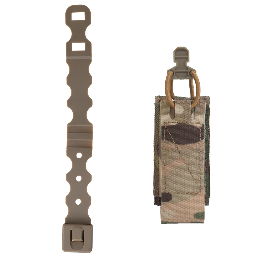 Funda táctica MOLLE para pistola con cordón elástico y cargador